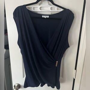 Navy blue blouse